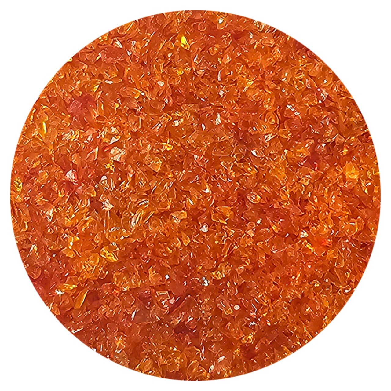 Wissmach Frit Medium Orange/Red Transparent 96-51 1Lb. Jar 96 COE
